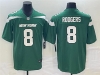 New York Jets #8 Aaron Rodgers Green Vapor Limited Jersey